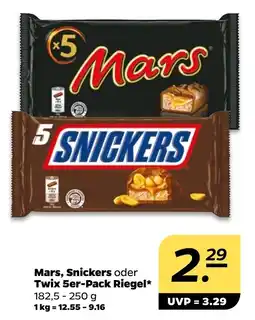 Delhaize Snickers Mars, Snickers oder Twix 5er-Pack Riegel aanbieding