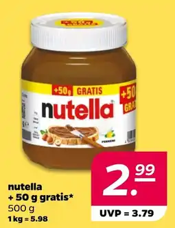 Delhaize Nutella aanbieding