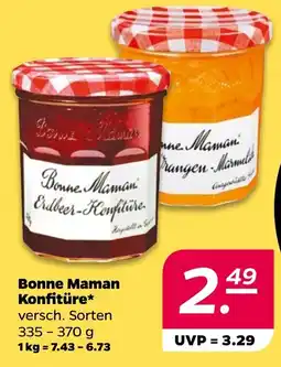 Delhaize Bonne Maman Erdbeer-Konfitüre aanbieding