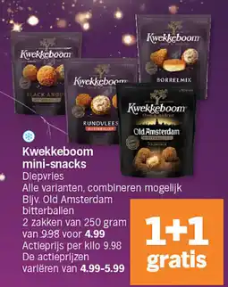 Albert Heijn Kwekkeboom mini-snacks aanbieding
