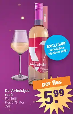 Albert Heijn Verhulstjes rosé aanbieding