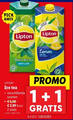 Lidl Lipton Ice tea aanbieding