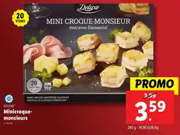 Lidl Deluxe Mini Croque Monsieurs aanbieding