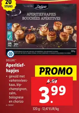 Lidl Deluxe Aperitiefhapjes aanbieding