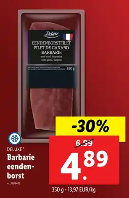 Lidl Deluxe Barbarie Eendenborst aanbieding