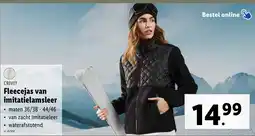 Lidl Crivit Fleecejas van Imitatielamsleer aanbieding