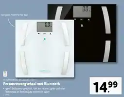 Lidl Silvercrest Personenweegschaal met Bluetooth aanbieding