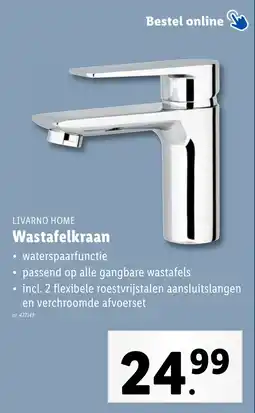 Lidl Livarno home Wastafelkraan waterspaarfunctie passend op alle gangbare wastafels aanbieding