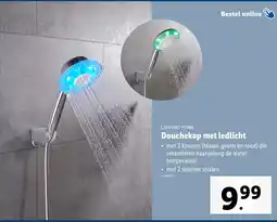 Lidl Livarno home douchekop met ledlicht aanbieding