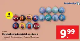 Lidl Disney Kerstballen in kunststof aanbieding