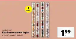 Lidl Livarno home Kerstboom decoratie in glas aanbieding