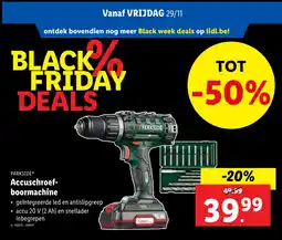 Lidl Parkside Accuschroef boormachine aanbieding