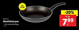 Lidl Aluminium pan met antiaanbaklaag aanbieding