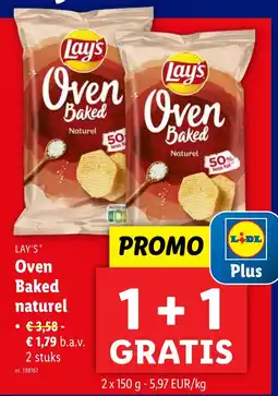 Lidl Lay's Oven Naturel aanbieding
