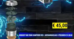 Decathlon Kookset 500 voor kamperen rvs + antiaanbaklaag aanbieding
