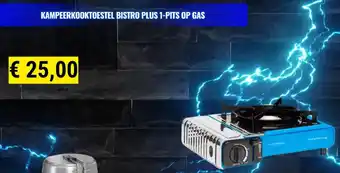 Kampeerkooktoestel bistro plus 1-pits op gas