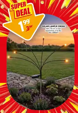 Trafic Solar lampje swing aanbieding