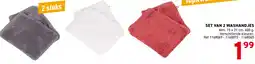 Trafic Set van 2 washandjes aanbieding