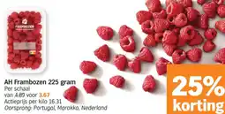 Albert Heijn AH Frambozen aanbieding