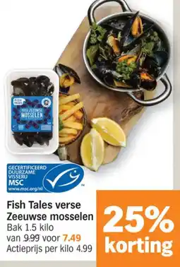 Albert Heijn Fish Tales verse Zeeuwse mosselen aanbieding