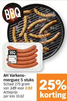 Albert Heijn AH Varkens Merguez aanbieding