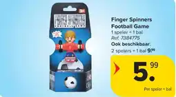 Carrefour Finger Spinners Football Game aanbieding