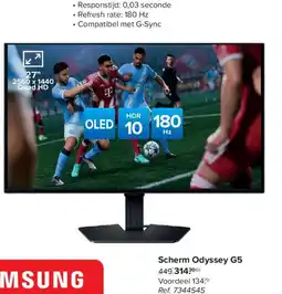 Carrefour Samsung Scherm Odyssey G5 aanbieding