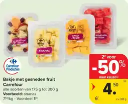 Carrefour Market Bakje met gesneden fruit Carrefour aanbieding
