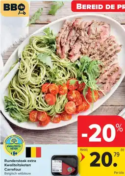 Carrefour Market Rundersteak extra Kwaliteitsketen Carrefour aanbieding