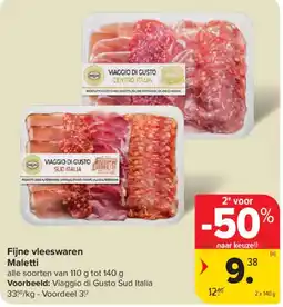 Carrefour Market Fijne vleeswaren Maletti aanbieding