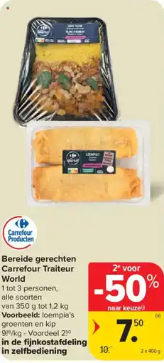 Carrefour Market Bereide gerechten Carrefour Traiteur World aanbieding