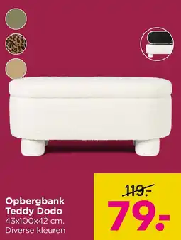 Xenos Opbergbank Teddy Dodo aanbieding