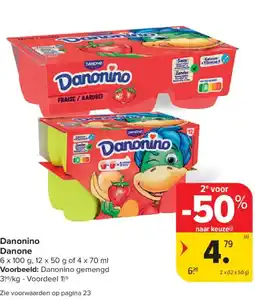 Carrefour Market Danonino Danone aanbieding
