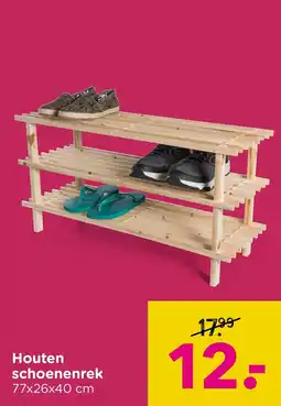 Xenos Houten schoenenrek aanbieding