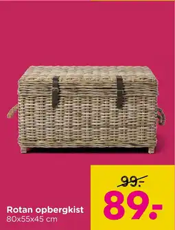 Xenos Rotan opbergkist aanbieding