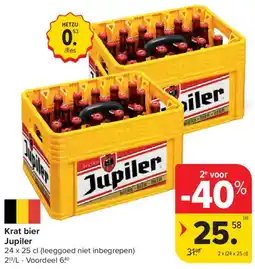 Carrefour Market Krat bier Jupiler aanbieding