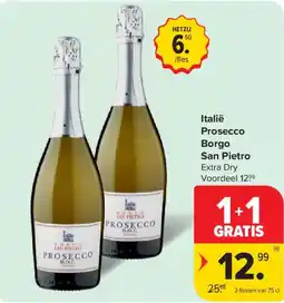 Carrefour Market Itali Prosecco Borgo San Pietro aanbieding
