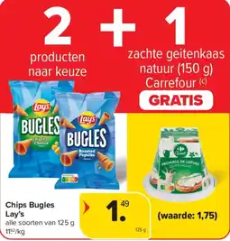 Carrefour Market Chips Bugles Lay's aanbieding