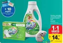 Carrefour Market Vloeibaar wasmiddel, caps, poeder, doekjes en wasverzachters Dreft aanbieding