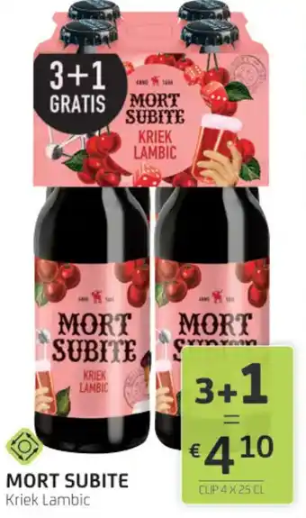 BelBev Mort subite kriek lambic aanbieding