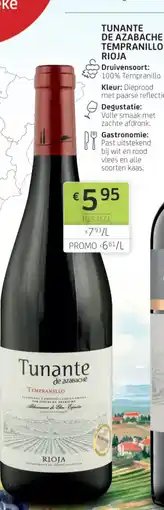 BelBev Tunante de azabache tempranillo rioja aanbieding