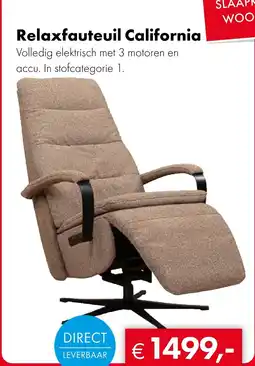 Woonsquare Relaxfauteuil California aanbieding