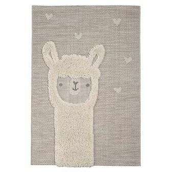 Leen Bakker Tapijt Lama - crème - 116x170 cm - Leen Bakker aanbieding