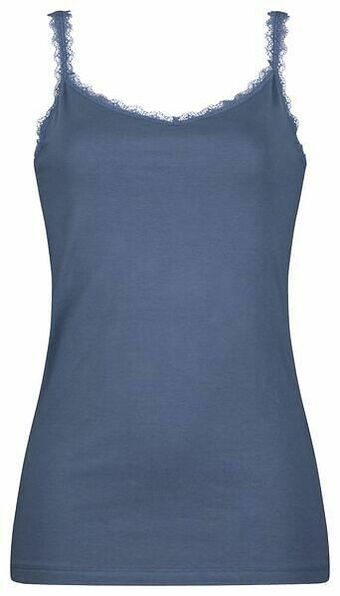 HEMA HEMA Dameshemd Kant Middenblauw (middenblauw) aanbieding