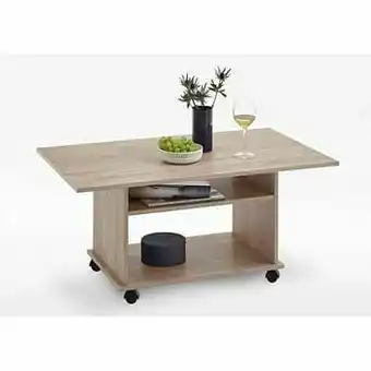 Leen Bakker Salontafel Azur - eikenkleur - 100x44x60 cm - Leen Bakker aanbieding