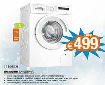 Expert Bosch wasmachine bowan280v8fg aanbieding