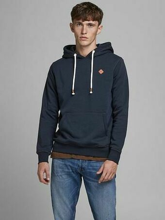 Jack & Jones Sweater Tons Sweater Hood Noos Navy - Blauw