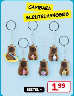 Boekenvoordeel Capibara Sleutelhangers aanbieding