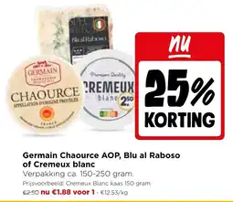 Jumbo Germain Chaource AOP, Blu al Raboso of Cremeux blanc aanbieding