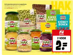 Jumbo HAK groenteconserven en appelmoes aanbieding